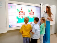 «Фибоначчи» - Интерактивная раздвижная доска с магнитно-маркерной поверхностью — фото 17