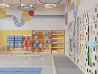 Готовый физкультурный зал для детского сада 75 м2 — фото 10