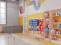 Готовый физкультурный зал для детского сада 75 м2 — фото 4