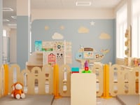 Игровой уголок в медицинском учреждении 32 м² — фото 1