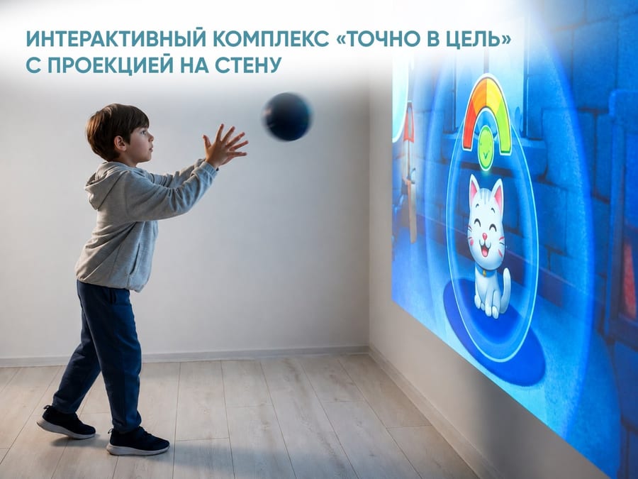 Интерактивный комплекс «Точно в цель» с проекцией на стену