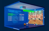 Интерактивная стена «Спортбол» с проектором — фото 2