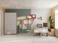 Кабинет административно-хозяйственного отдела 15 м² — фото 1