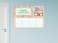 «Кабинет психолога» - стенд информации для детского сада — фото 4