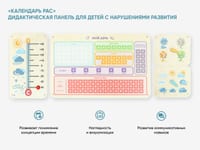 «Календарь РАС» - Дидактическая панель для детей с нарушениями развития — фото 2