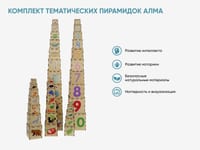 Комплект тематических пирамидок АЛМА — фото 2