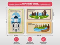 Набор стеновых панелей «Памятные места России - Владимир, Республика Коми, Камчатка» — фото 2