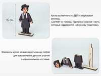 «Народы России» - разборные куклы в национальных костюмах (48 шт) — фото 3
