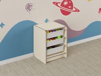 Одинарный модуль для хранения игрушек из коллекции мебели «НЕГА» — фото 3