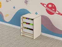 Одинарный модуль для хранения игрушек из коллекции мебели «НЕГА» — фото 4