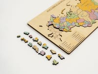 Пазл из дерева - Декоративная карта России «Родина Моя» 522х308х10мм — фото 5