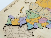 Пазл из дерева - Декоративная карта России «Родина Моя» 522х308х10мм — фото 7