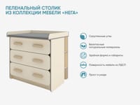 Пеленальный столик из коллекции мебели «НЕГА» — фото 2