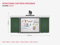 Рельсовая система меловая из серии «Базис» — фото 2