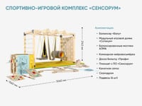 Спортивно-игровой комплекс «Сенсорум» для сенсомоторной интеграции и нейрокоррекции. 3х1.5 м. — фото 2