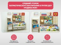 Средний уголок патриотического воспитания в группе ДОУ - «Родина моя» — фото 2