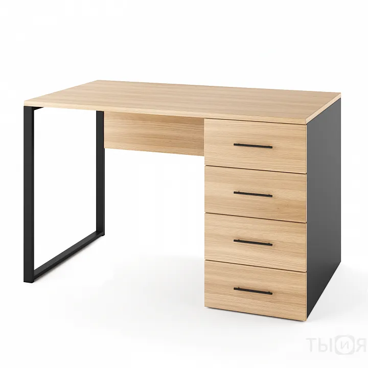 Стол с тумбой «Профи» лофт
