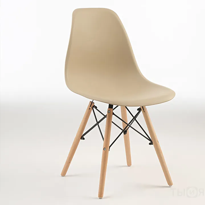 Стул Eames (Имс) кофе с молоком