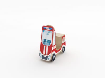 Толокар «Пожарная машина» из коллекции детского транспорта АЛМА