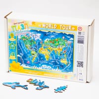 World map puzzle / Пазл карта мира на английском языке — фото 2
